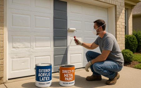 Which Paints Are Best After Garage Door Dents Repair?