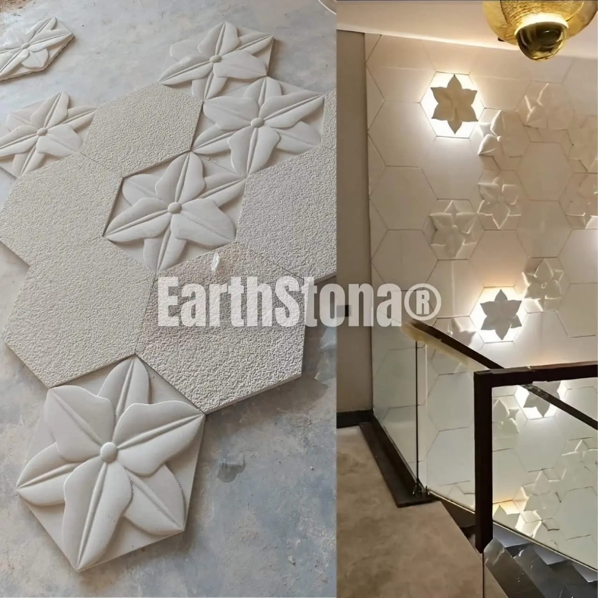 Natural Stone Wall Carving | EarthStona