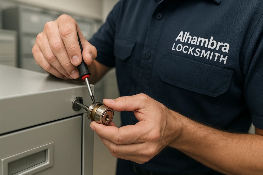 Why Is File Cabinet Lock Replacement Essential for Office Security in Alhambra?